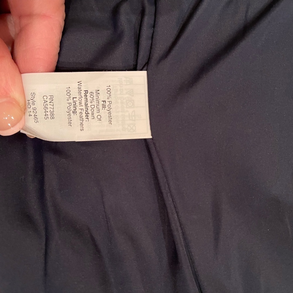 J. Crew Navy Blue Down Filled Quilted Puffer Vest Size Medium - Picture 7 of 10